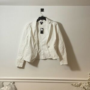 INC International Concepts Women's Cream Blazer